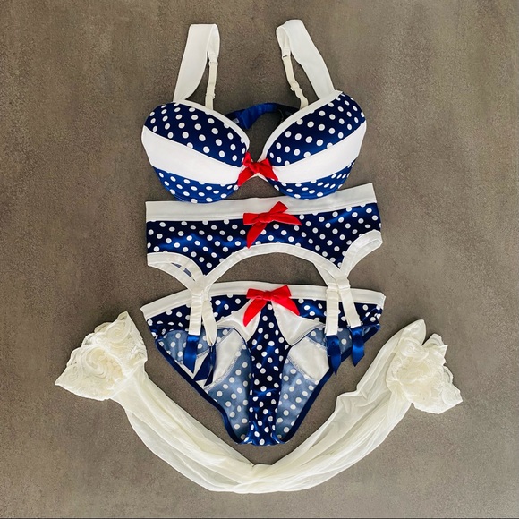 HONEY BIRDETTE Lingerie Set 10DD Bra Size XS Brief - Picture 4 of 15